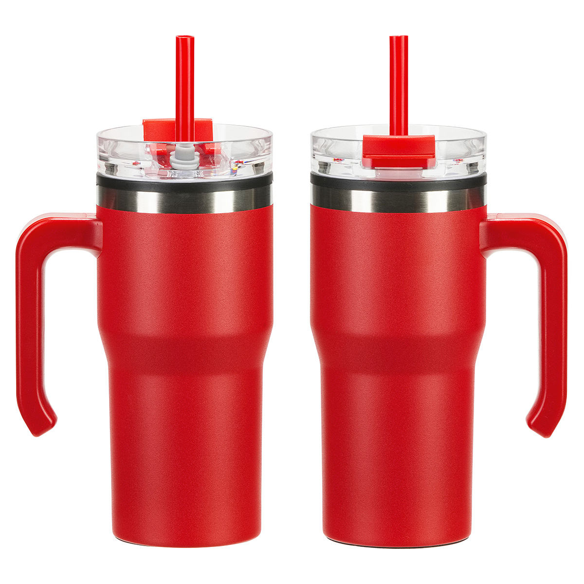 Outback 20 oz Stainless Steel/Polypropylene Mug with Lid and Straw 40