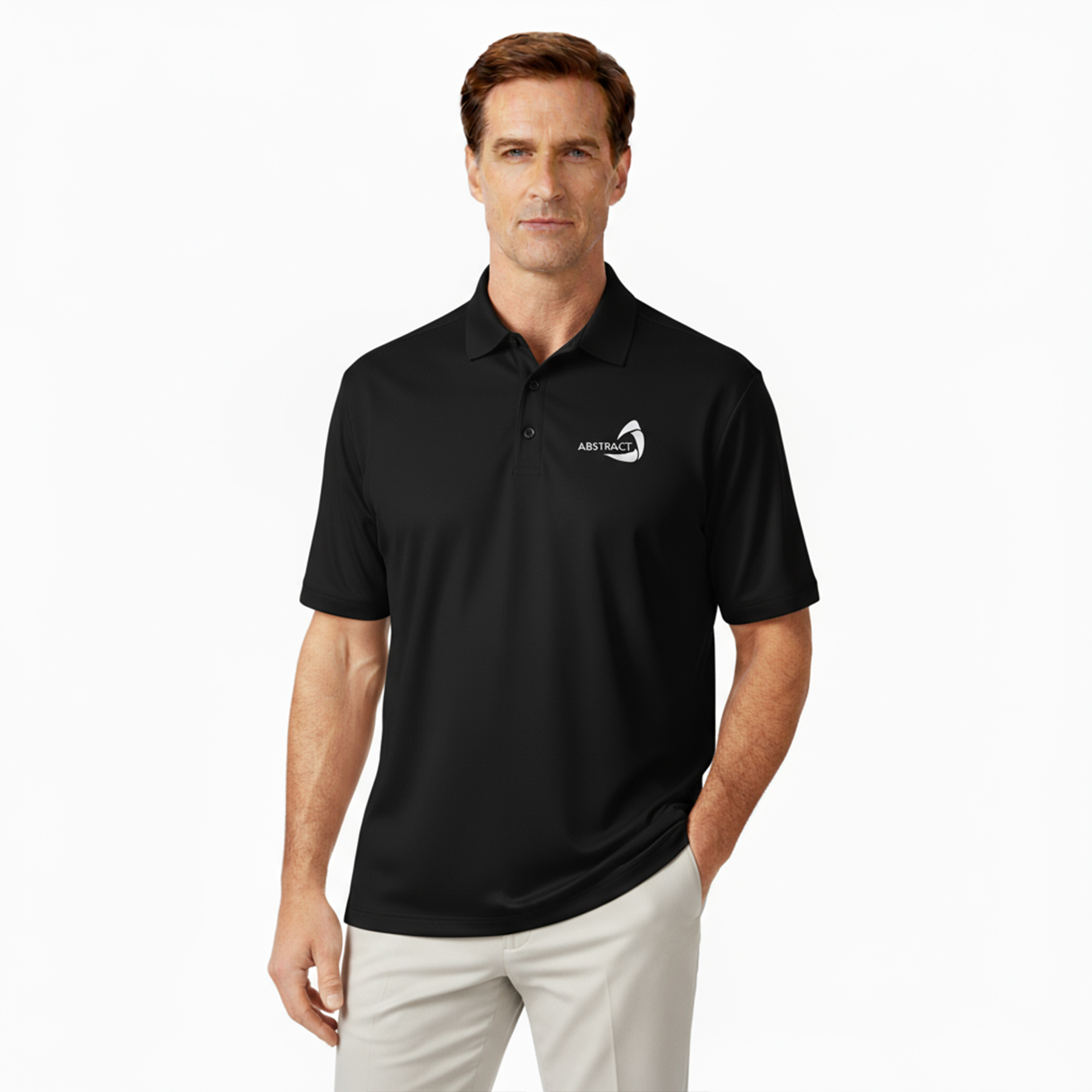 Men's Athletic Performance Short Sleeve Polo Shirt 4