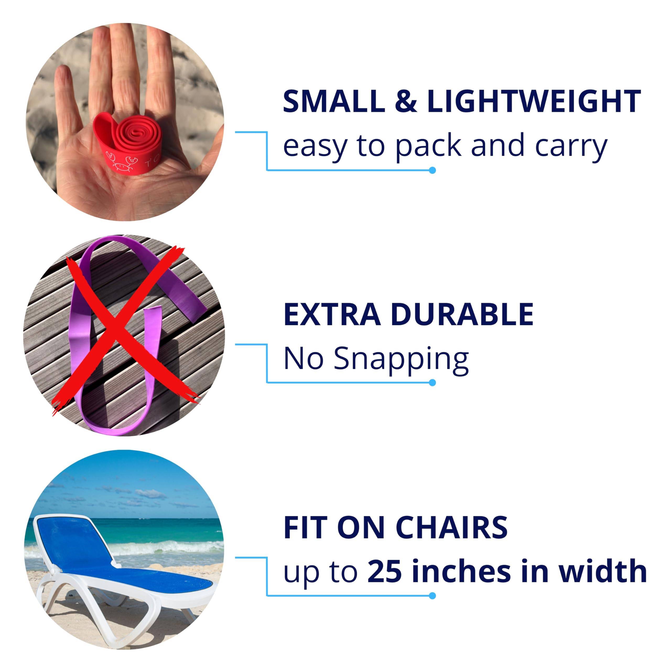 12in Silicone Binding Bands High Elasticity Beach Tie Strap 6
