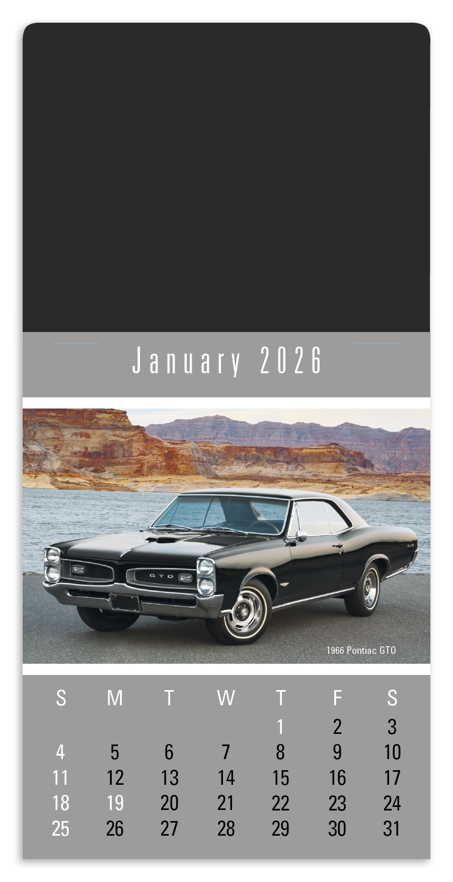 Press-N-Stick Cruisin' Cars Calendar