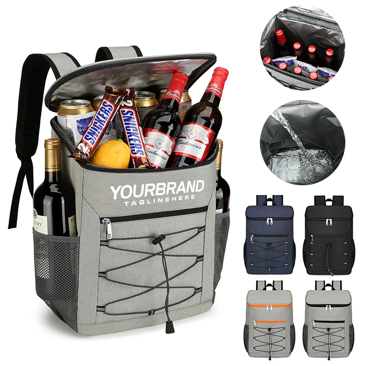 Branded Logo Cooler Bag Insulated Camping Lunch Backpack 2
