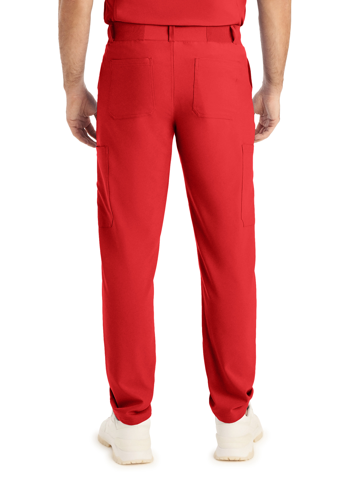 Landau - Forward - Men's Eight-Pocket Mid-Rise Rib-Knit Elastic Waist Cargo Pant 1