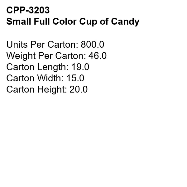Small Full Color Cup of Candy 16