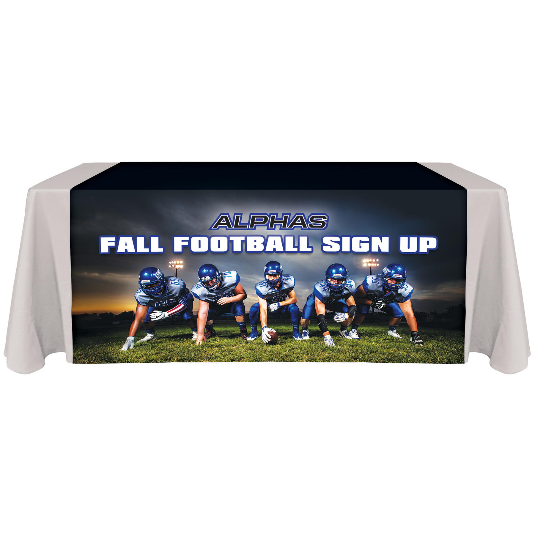 60" x 72" Knit Polyester Custom Table Runner 10