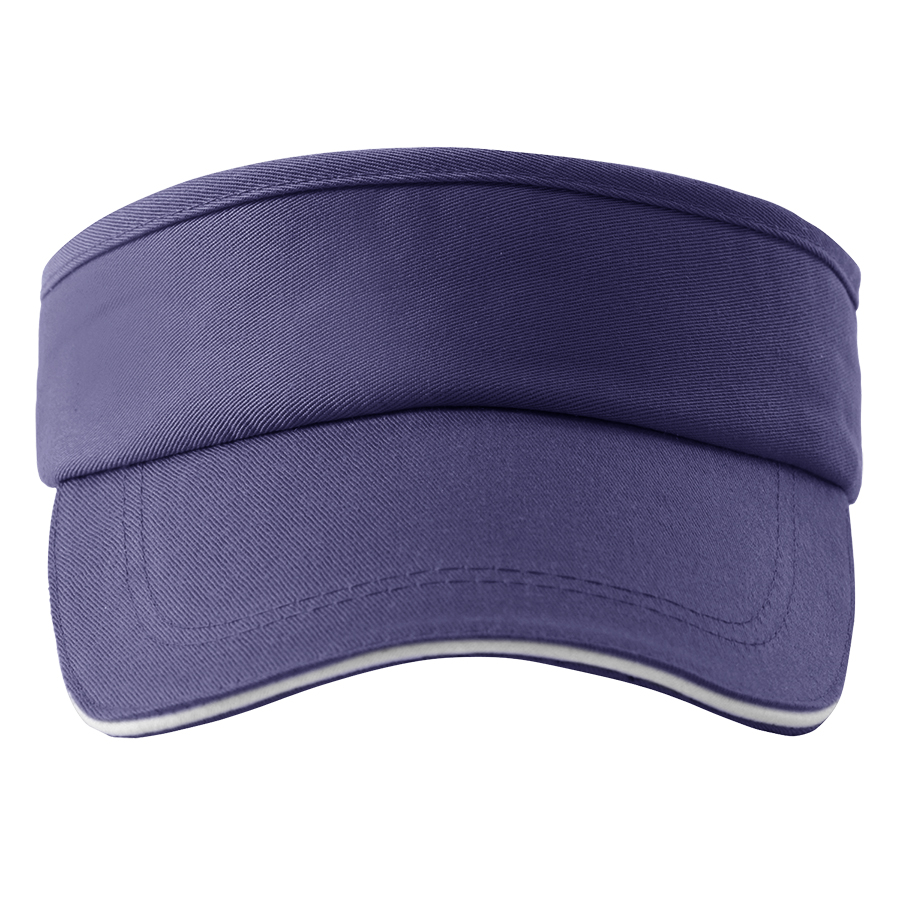Stock Solid Color Cotton Twill Sandwich Visor 7