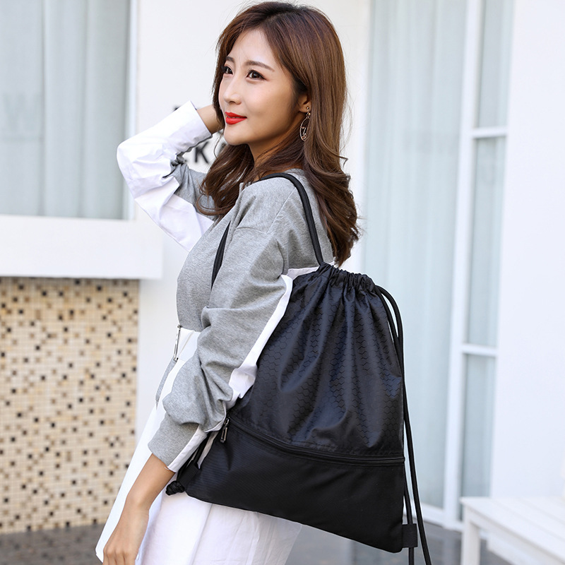 1680D Oxford Football Material Drawstring Sports Backpack 5