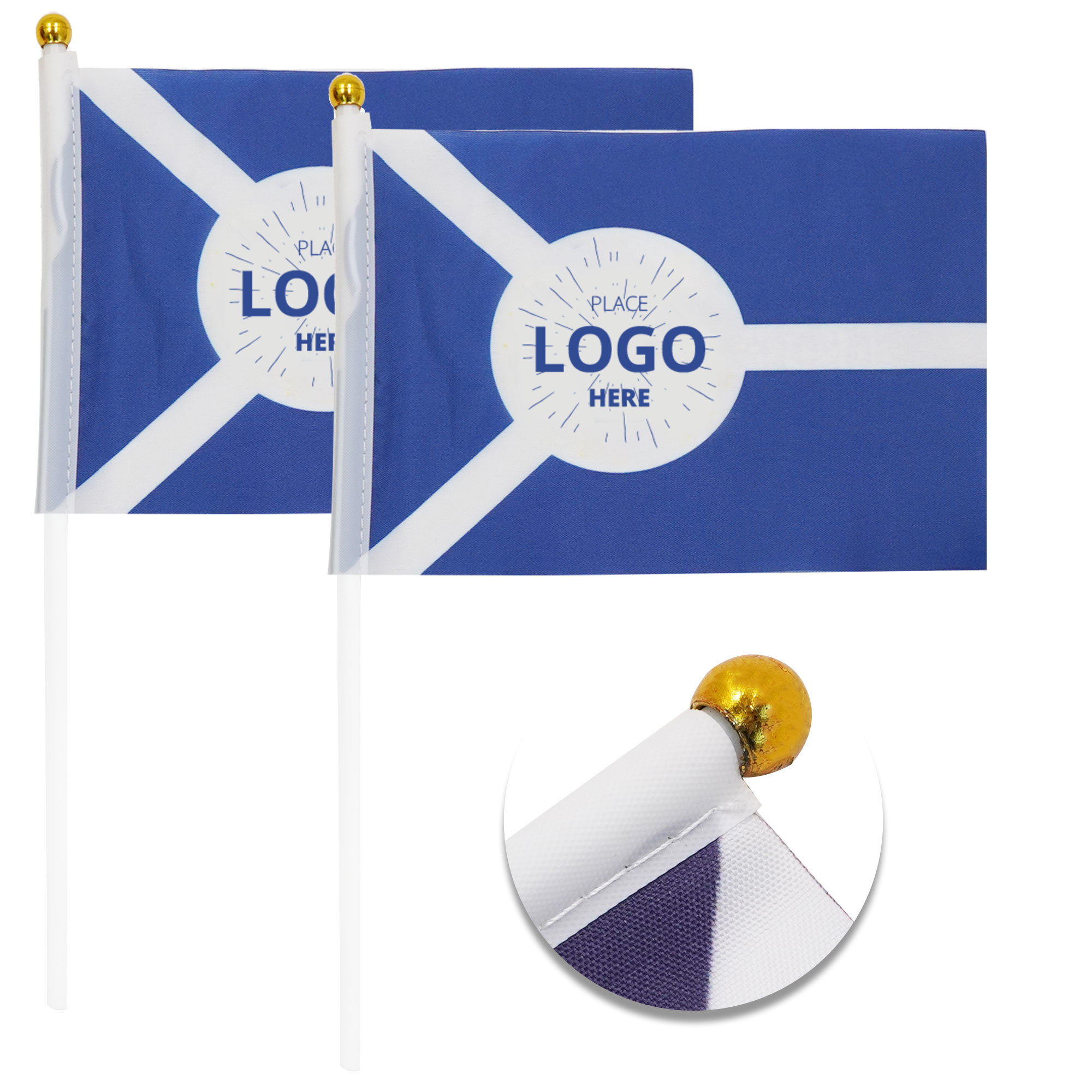 4" ?? 6" Handheld Custom Flag 2