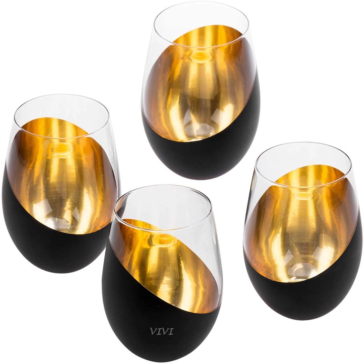 Modern Stemless Wine Glass 3