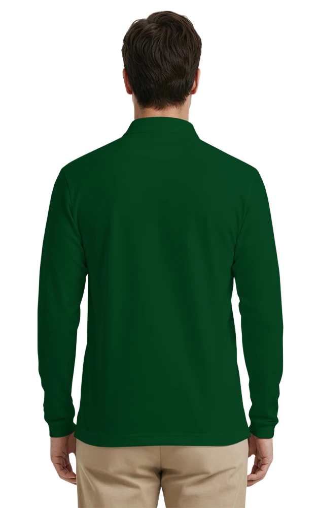 Adult Superblend L/S Pocketed Polo 61