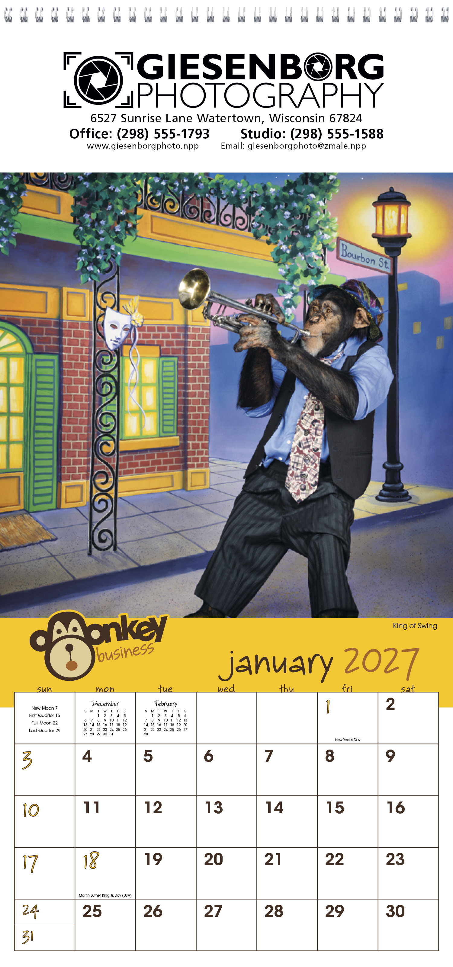 Triumph® Calendars Monkey Business Calendar 32