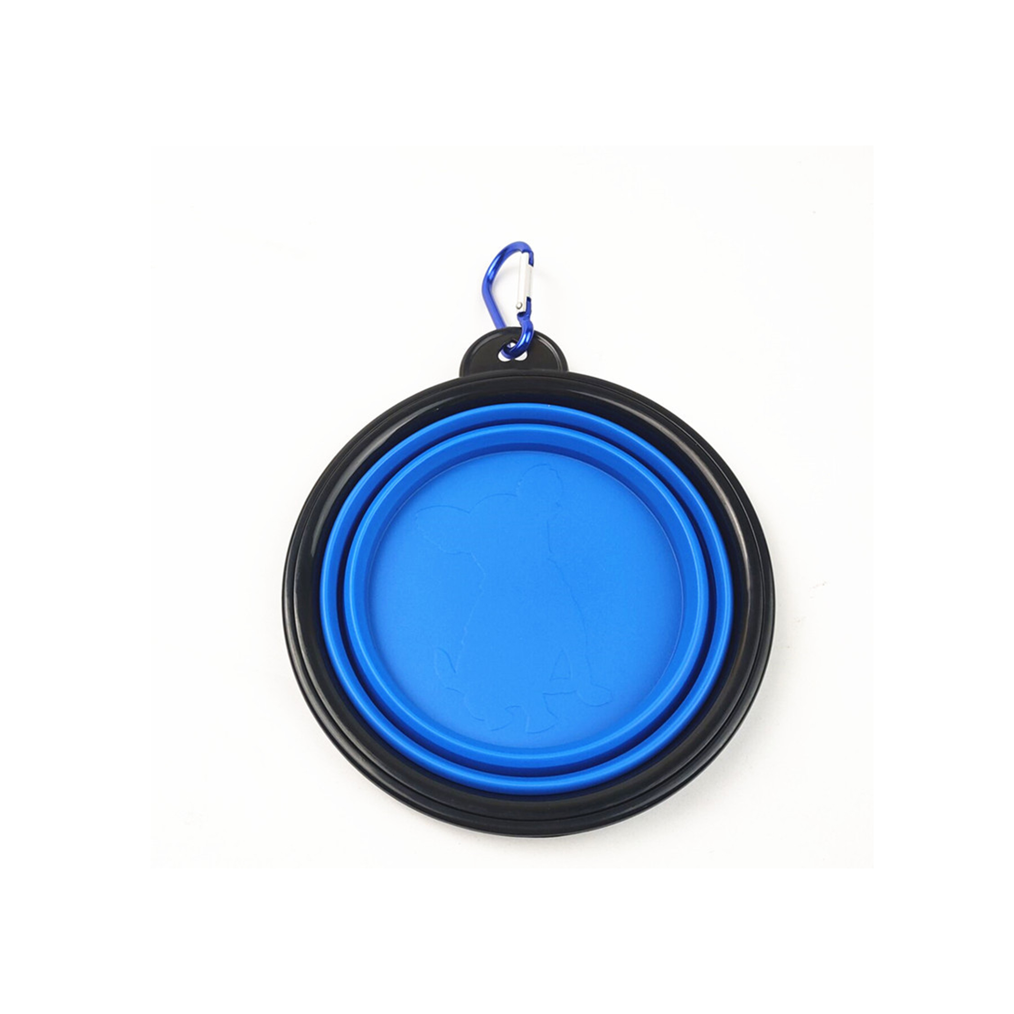 Collapsible Thermoplastic Elastomer Pet Bowl With Carabiner 4