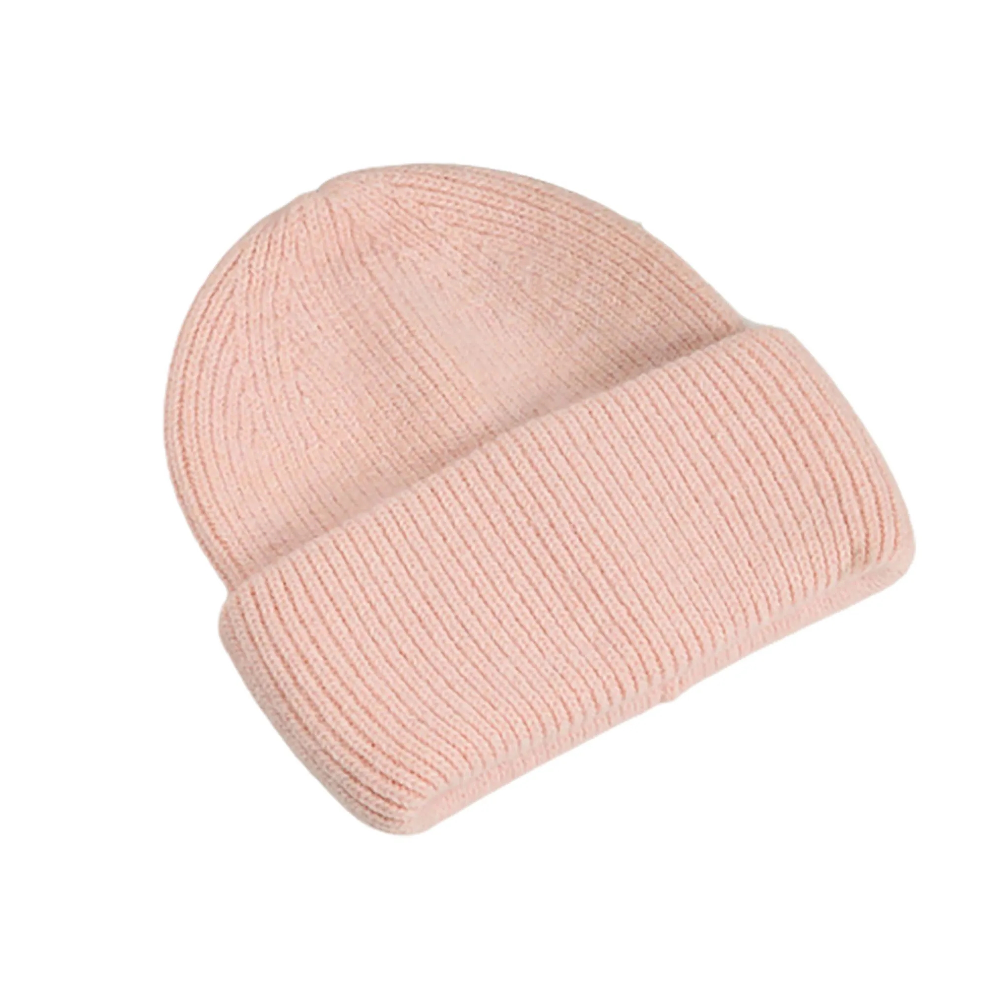 Winter Angora Rabbit Hair Knit Beanie Hat MOQ 10pcs 8