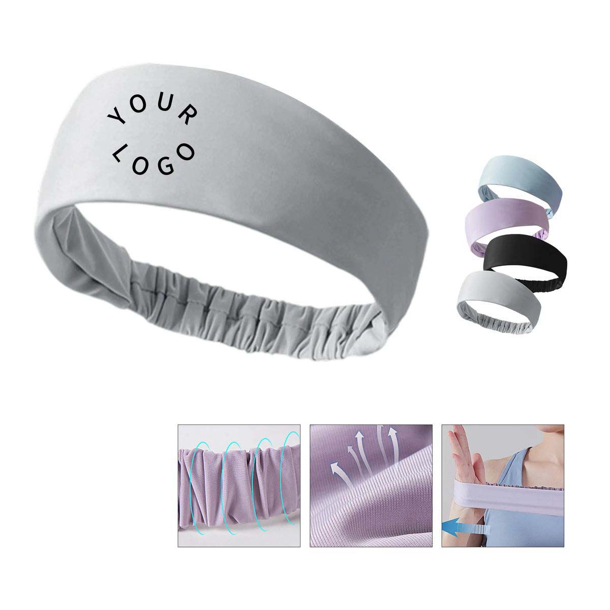Durable Sports Headband with Sweat Absorption 2
