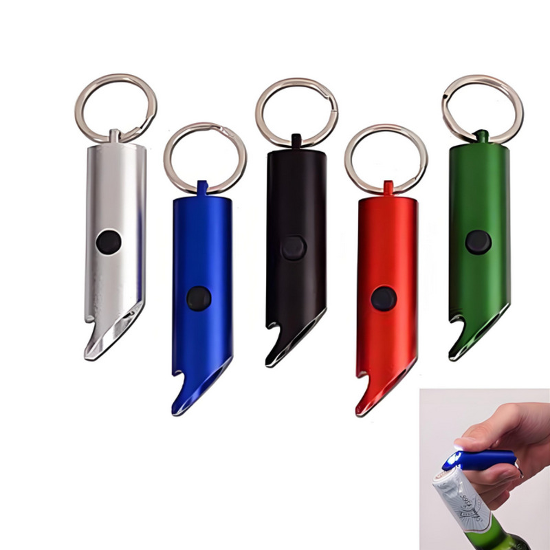 Aluminum LED Flashlight Opener W/ Keychain 3
