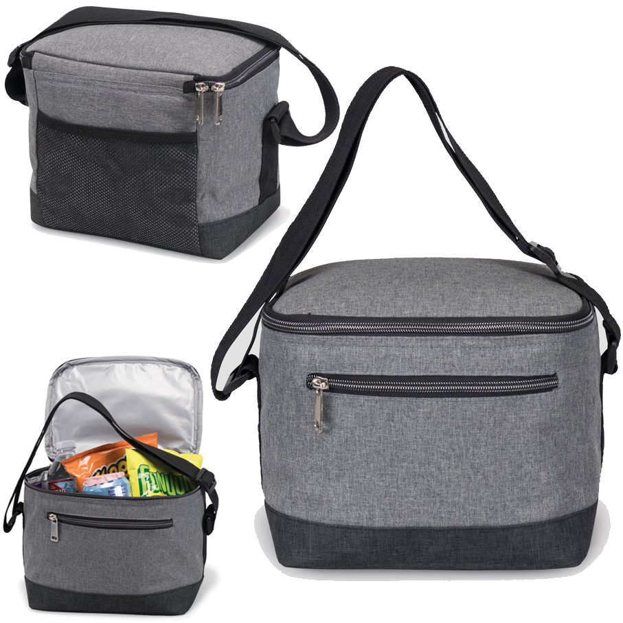 6 Pack Heathered Insulated Cooler Bag 5