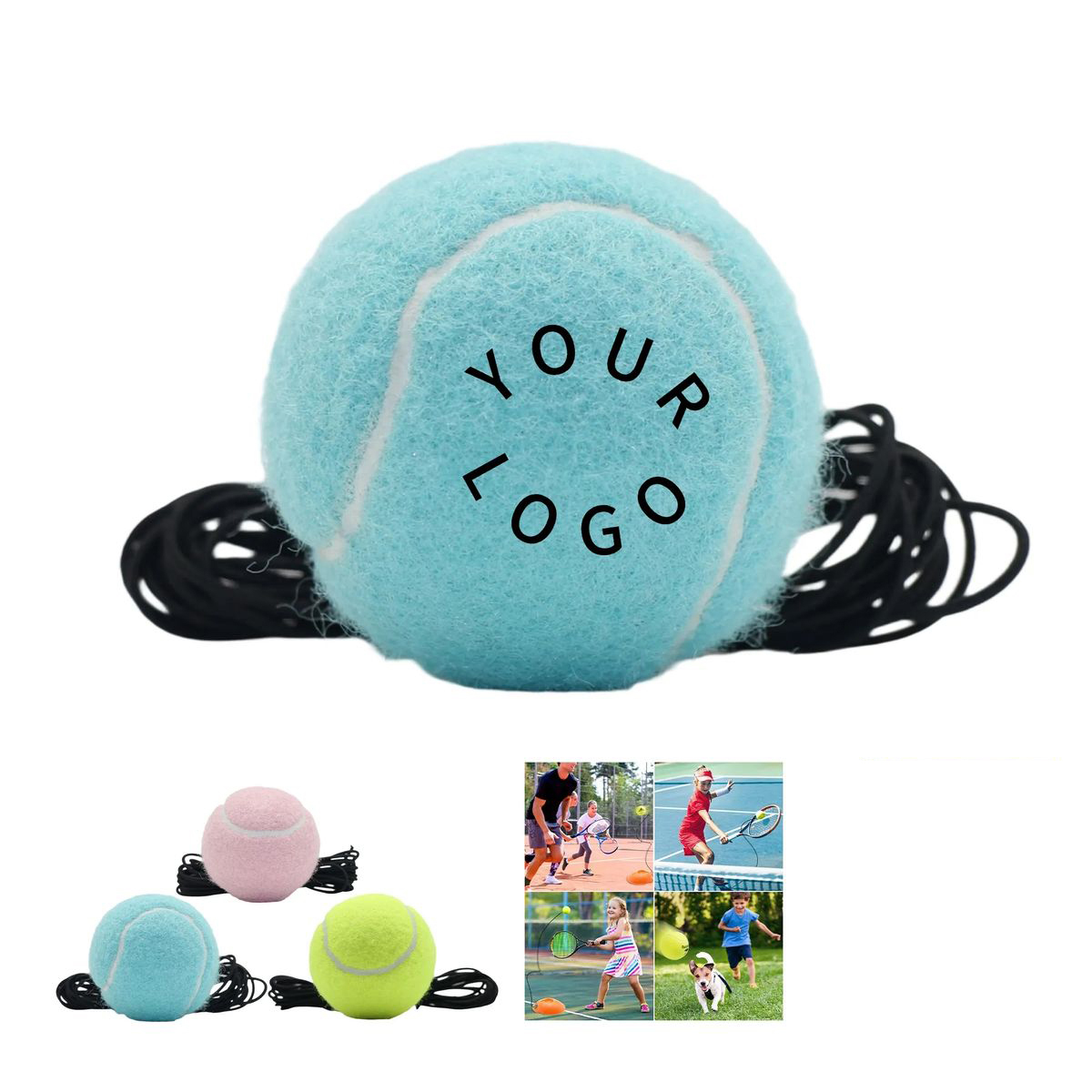 Rubber Practice Tennis Ball for Footwork Drills 1