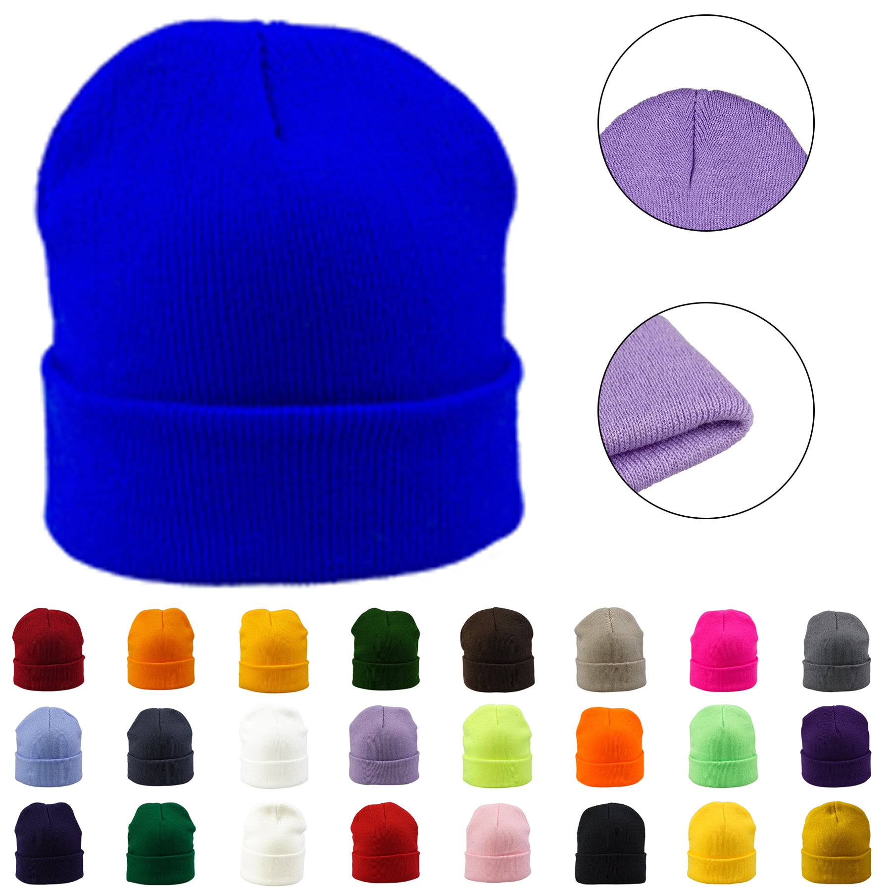 Knit Beanie Cuff 2