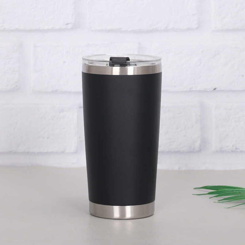 20oz Double Walled Vacuum Insulated Travel Coffee Mug Beer Cup Stainless Steel Tumbler Mug 2
