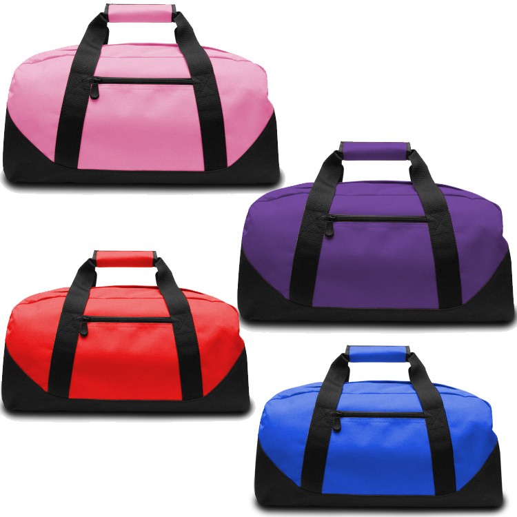 Duffel Bag with Contrasting Black Bottom - Small 6