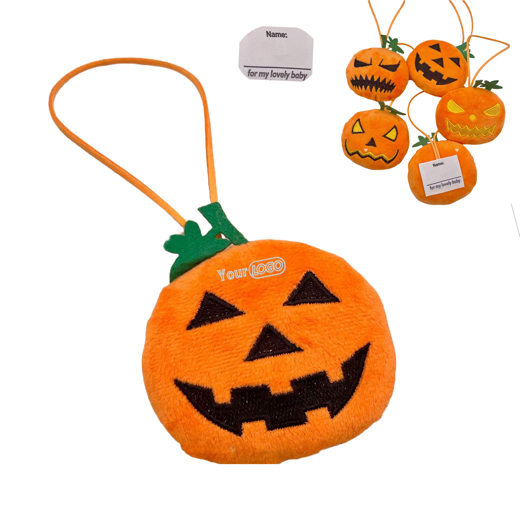 Halloween Pumpkin Plush Hanging Ornament 7