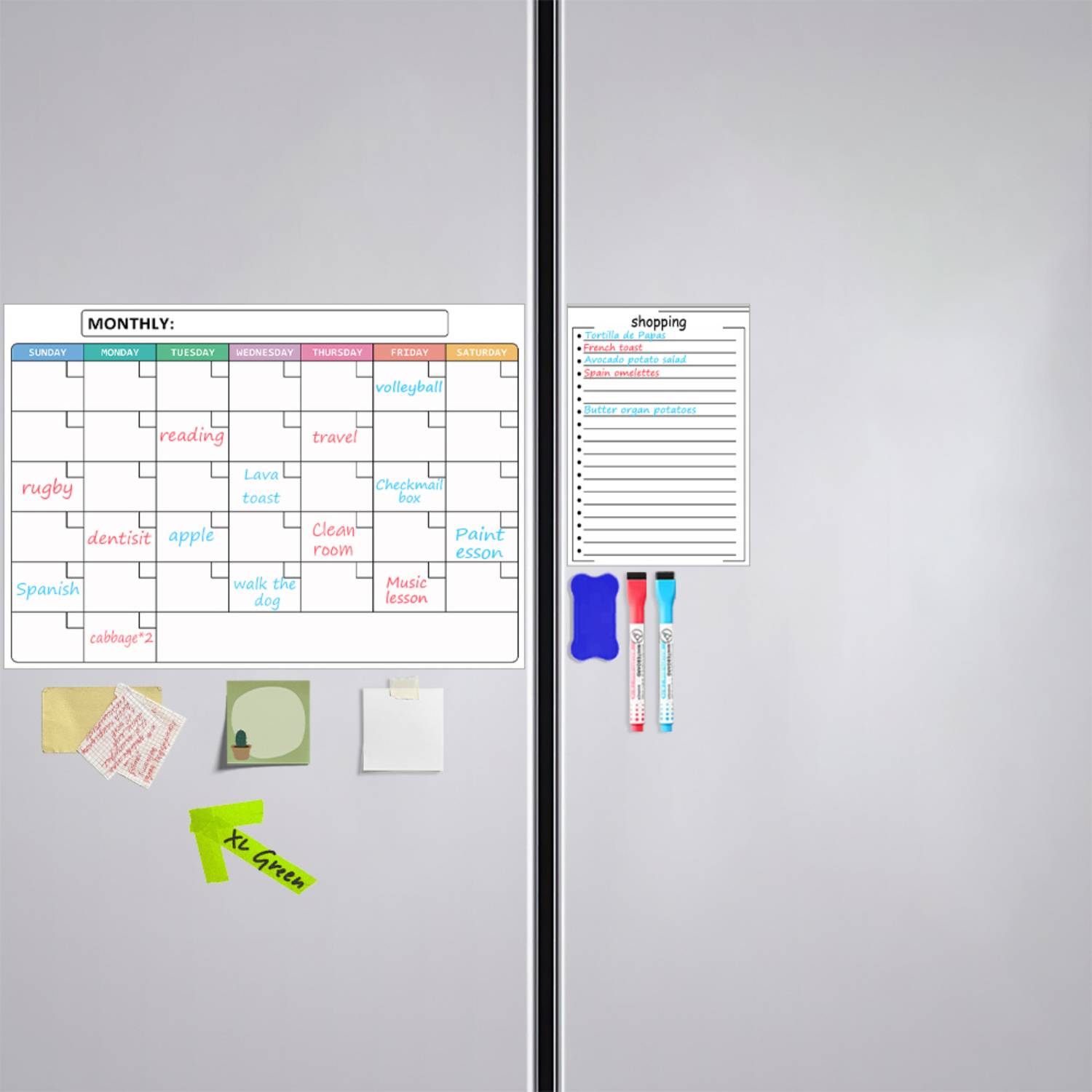 Magnetic Monthly Fridge Calendar 6