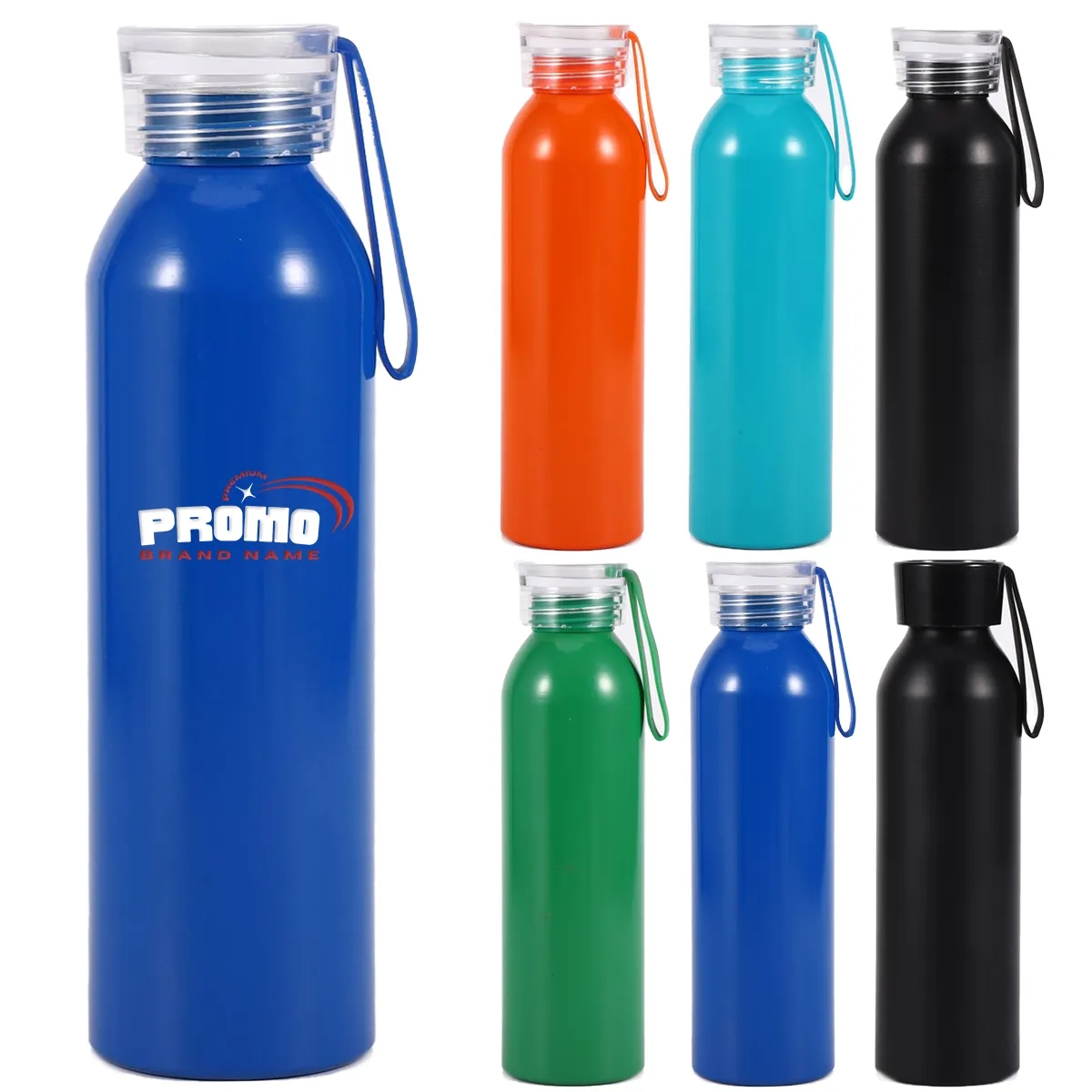 20oz. Wide Mouth Sport Water Bottle W/ Handle And Lid 6
