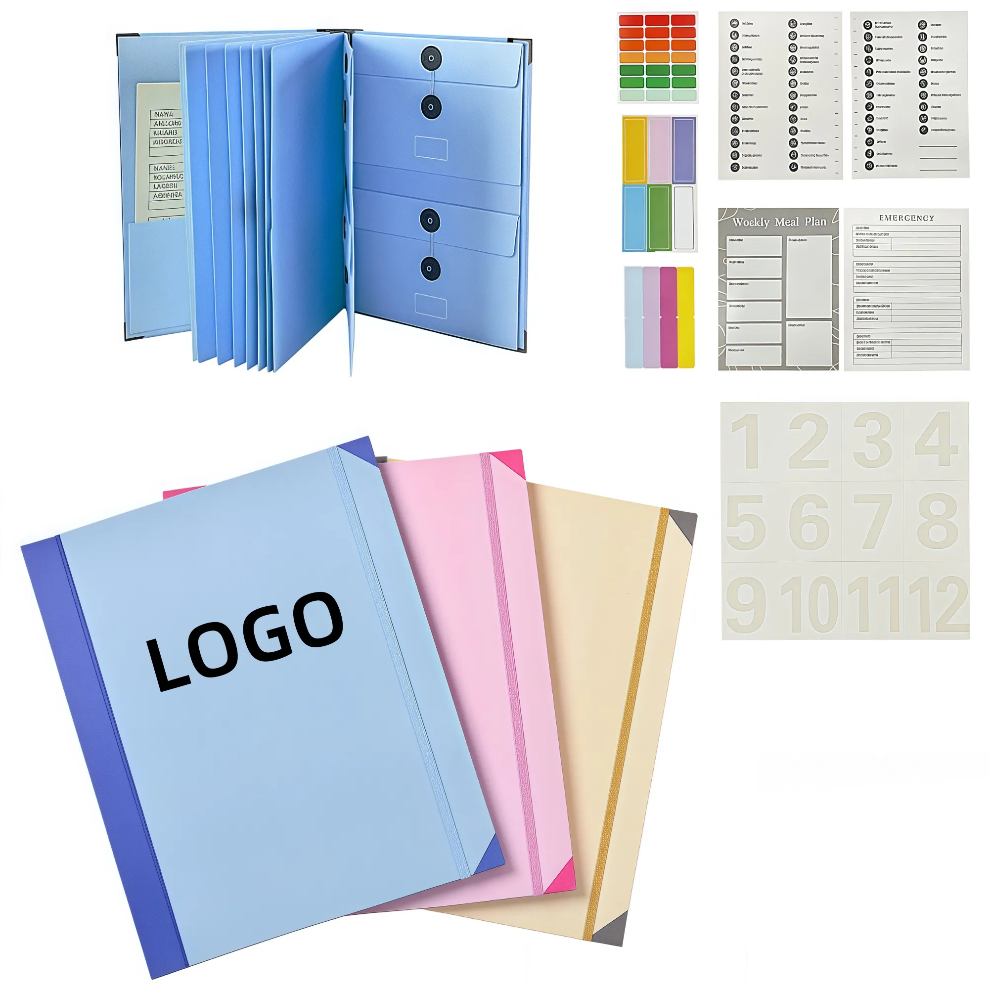 Expandable File Folder Paper Organizer Document Holder 6
