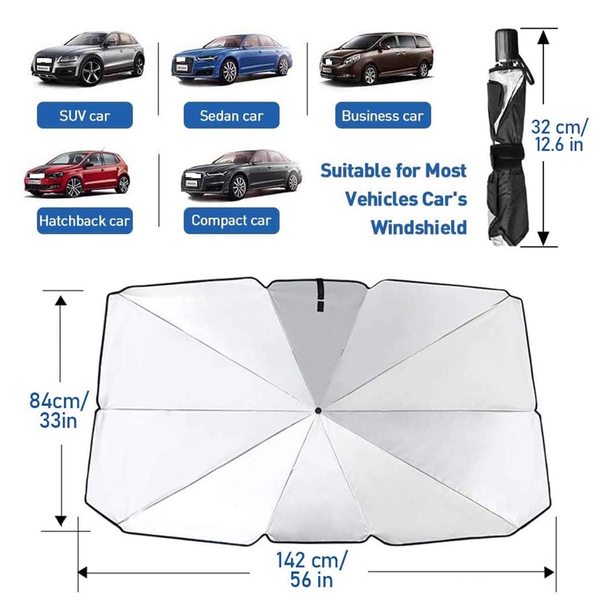 Car Windshield Sun Shade Umbrella 3