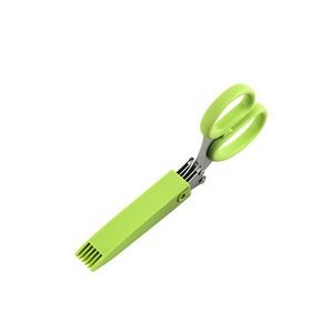 Triple Blade Herb Chopper Scissors Ergonomic Stainless Steel Design 13