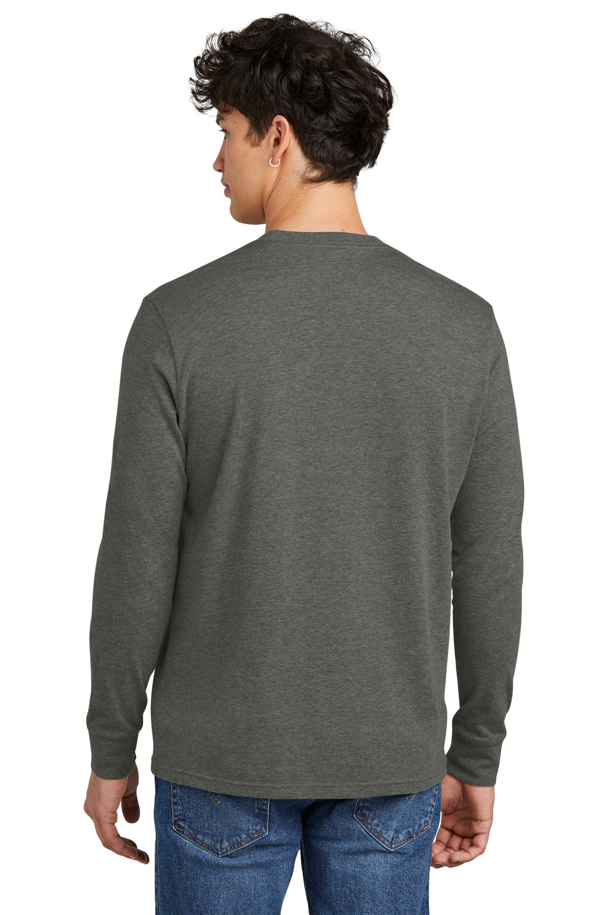 District Perfect Blend CVC Long Sleeve Tee DT109 55