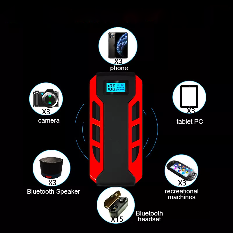 Car Jump Starter Power Bank 14000mAh 18W Fast Charging 6