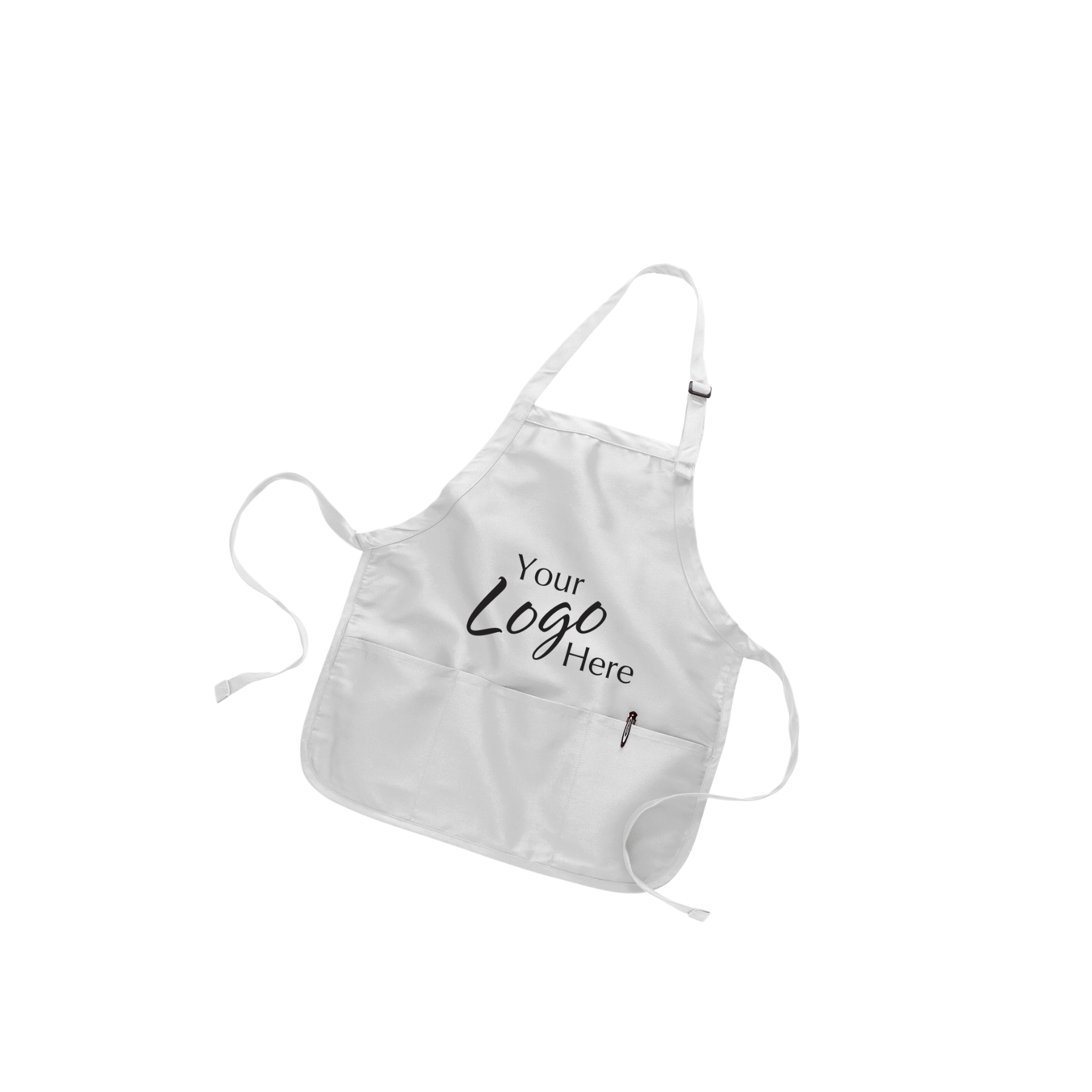 Medium Length Apron with 3 Compartments (22"x24") 5
