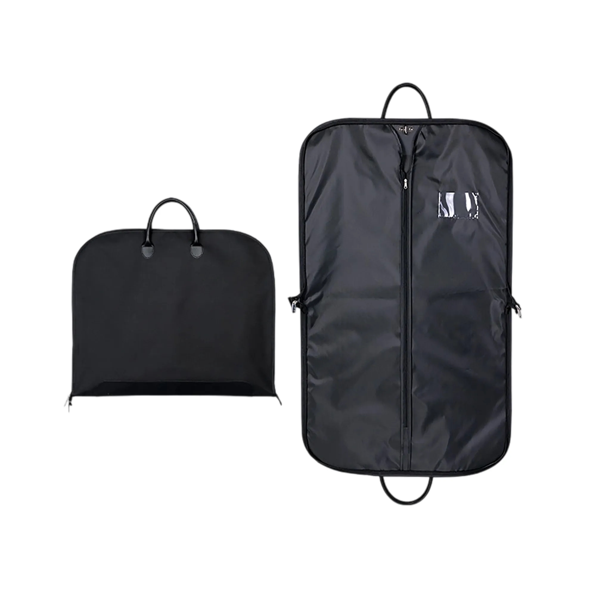 Oxford Garment Bag with Leather Handles 6