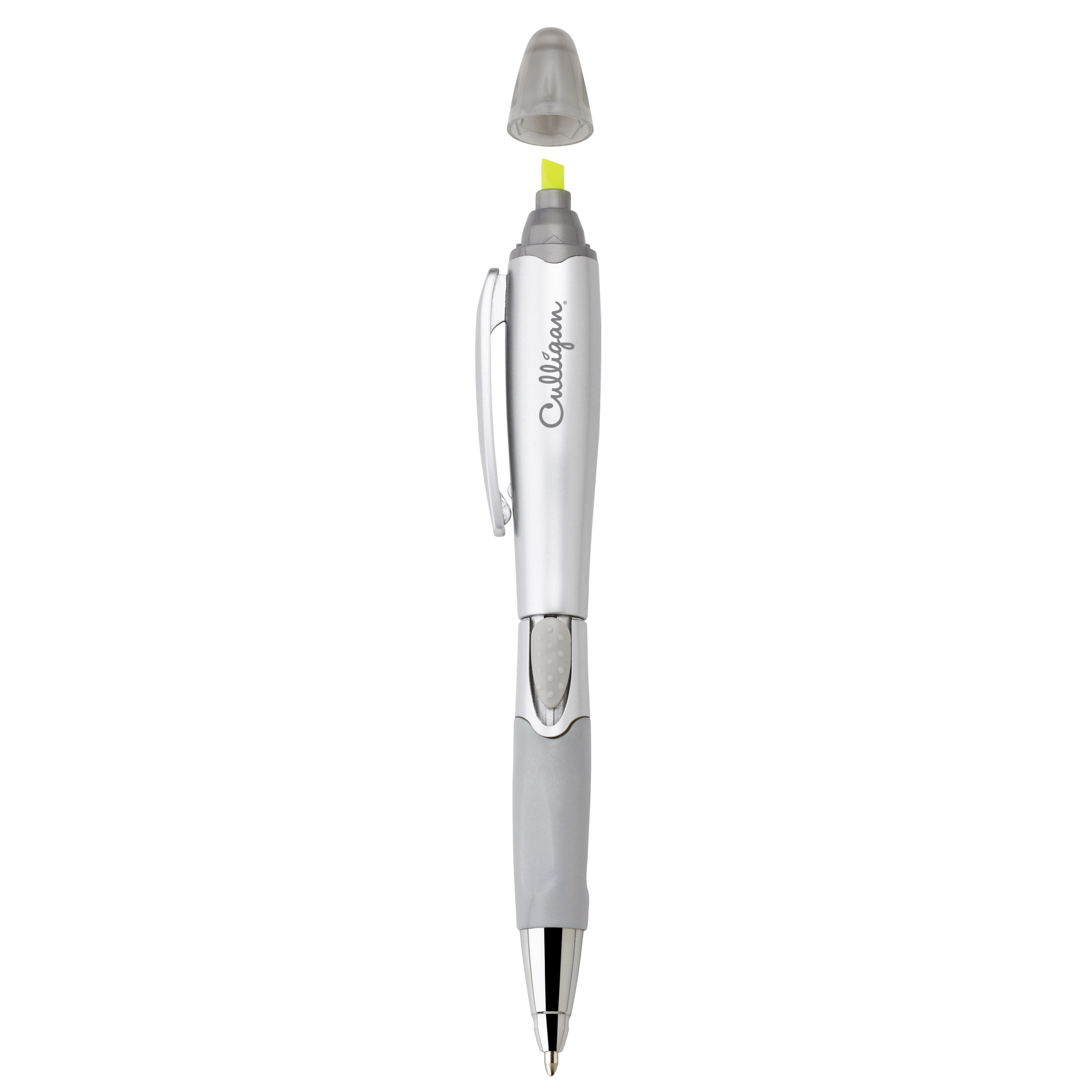 Silver blossom ballpoint penhighlighter 45