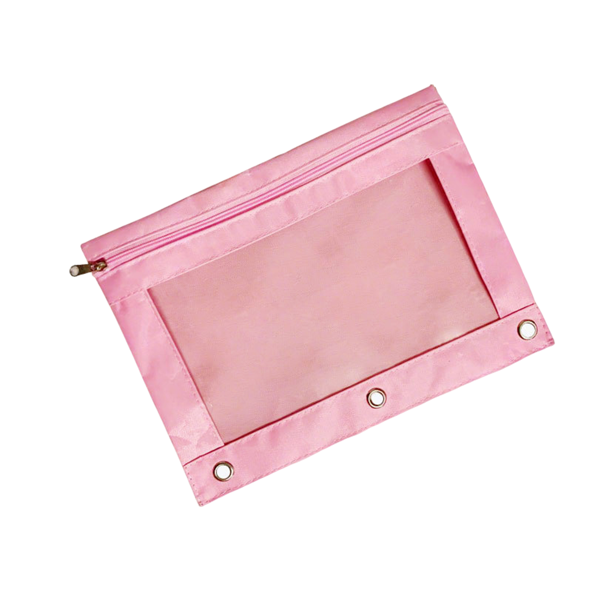 Three Hole Zipper Pencil Pouch 7.1" x 9.8" 16