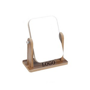 Wooden Desktop Makeup Mirror 7