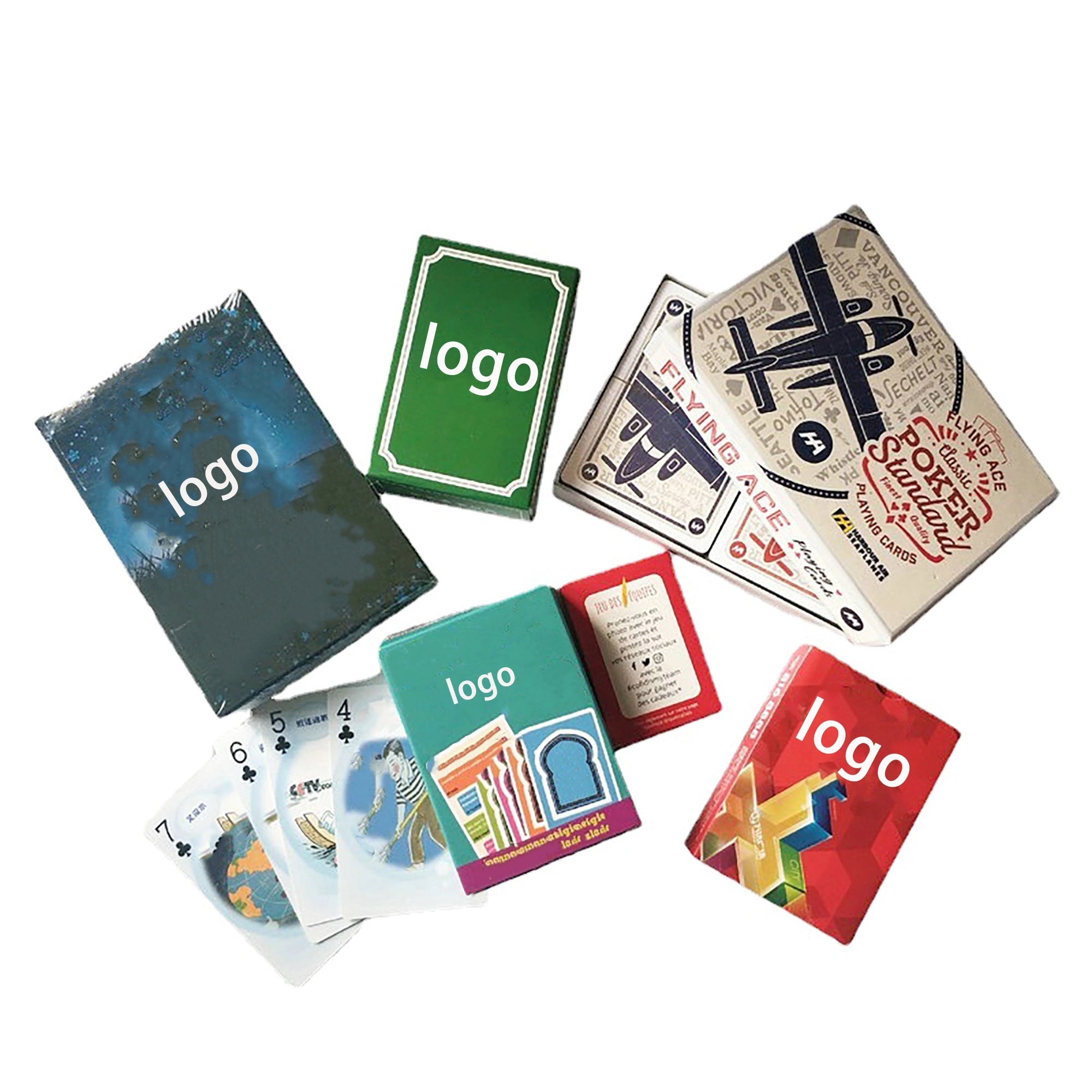 Custom printed playing cards