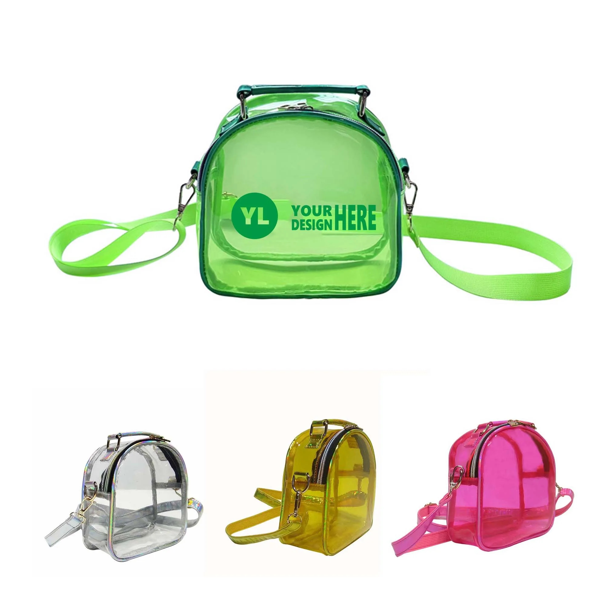 MOQ20 Laser Jelly Clear Sling Bag 3