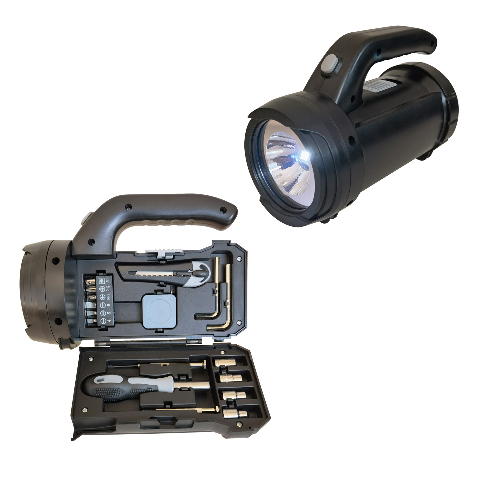 LED Flashlight Household Tool Kit 2