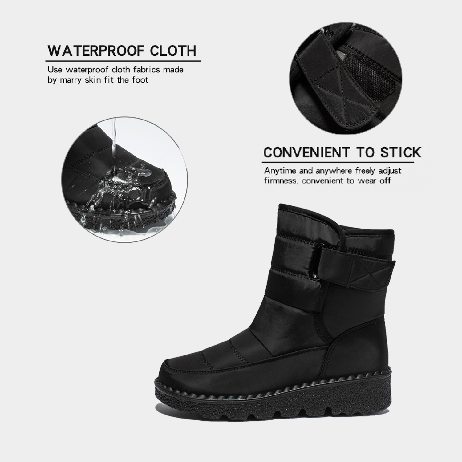 Warm Waterproof Winter Snow Boots 5