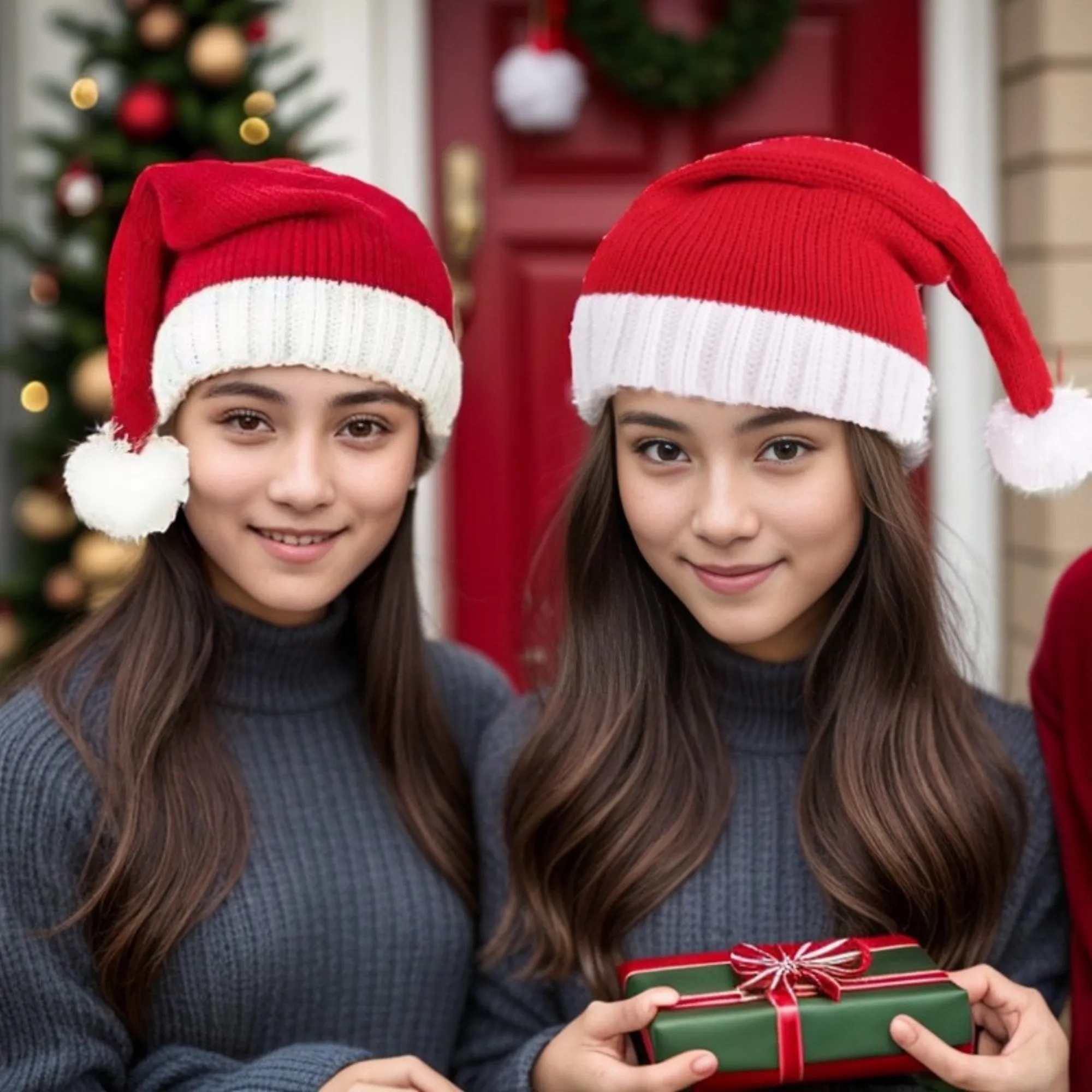 Family Matching Christmas Knit Hats 9