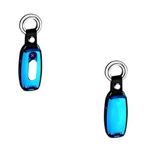 Electric Cigarette Lighter Key Chain X Lightning Design With LED Light 2