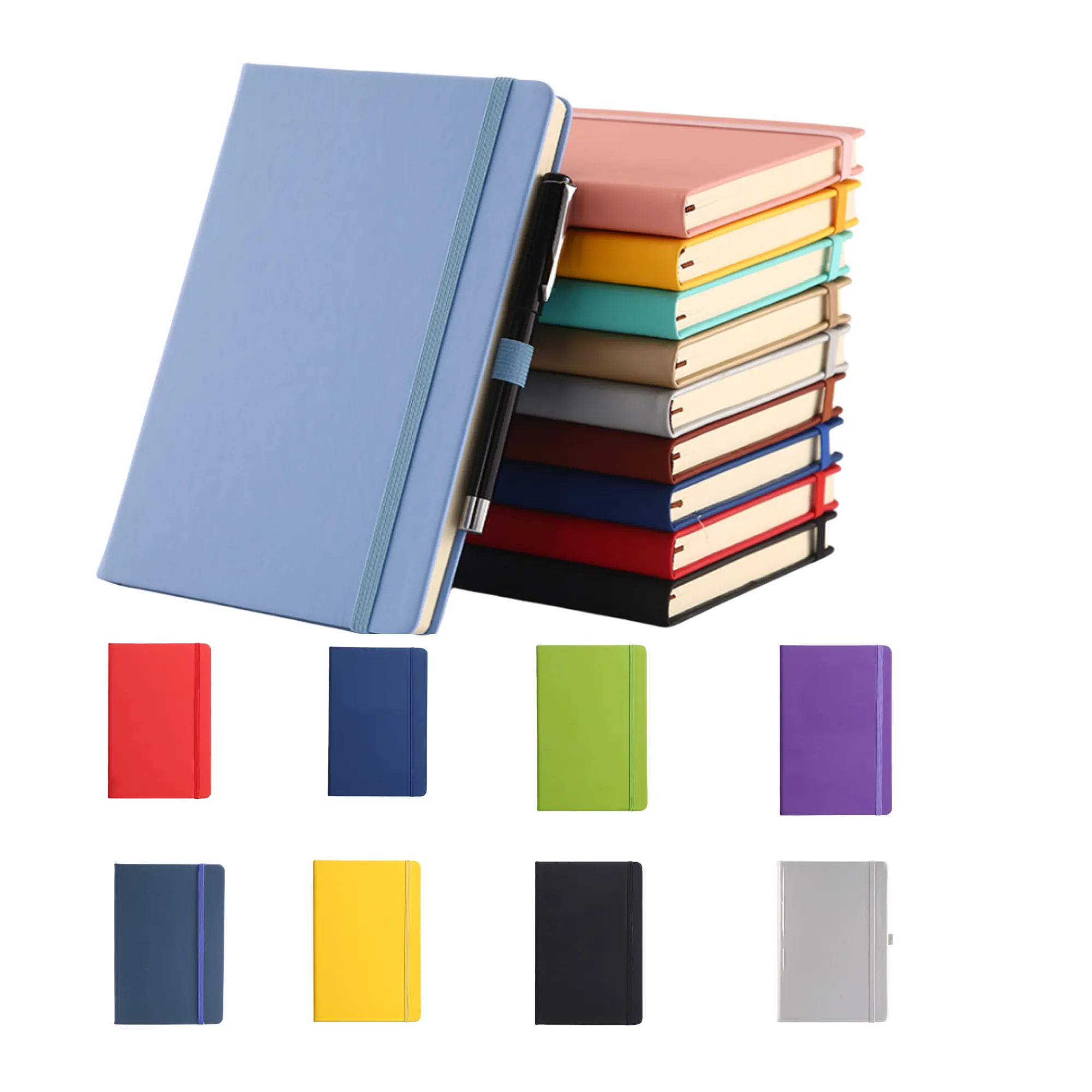 A5 Soft Journal Hardcover Notebook with Elastic Strap 1