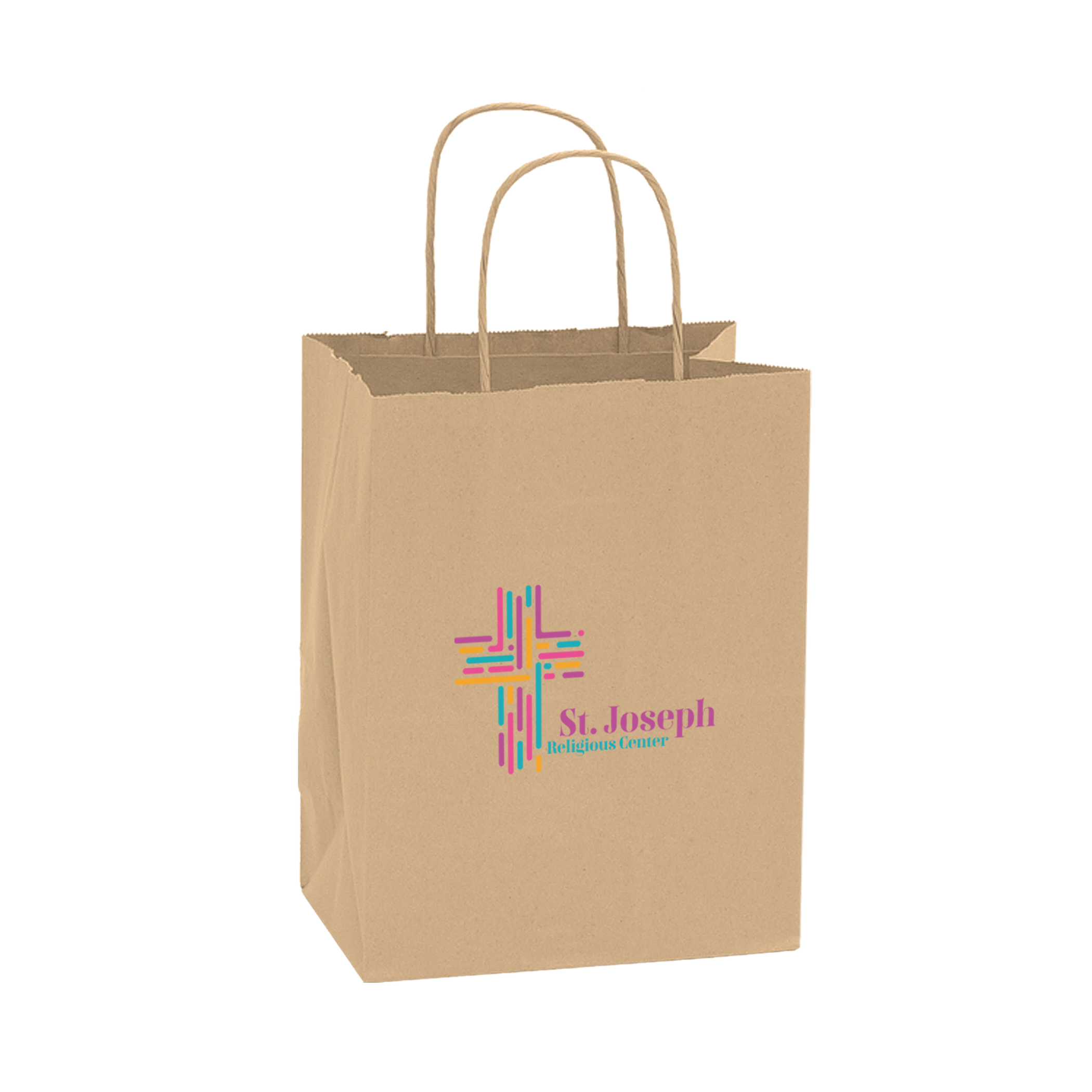 Digital Splash Kraft Paper Shopper