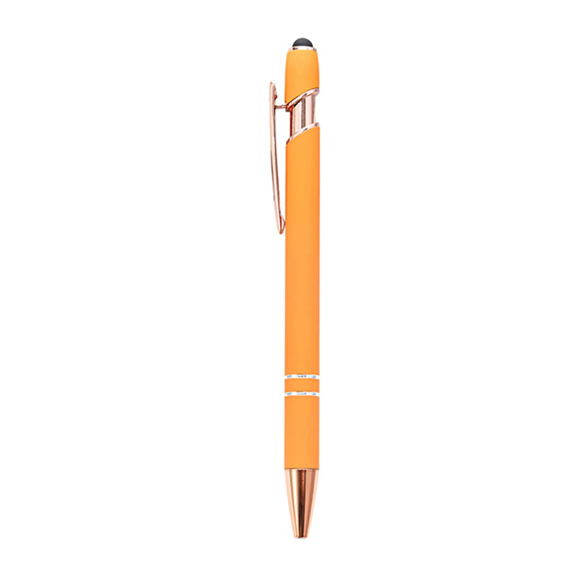 Soft Touch Rose Gold Trim Metal Pens 2