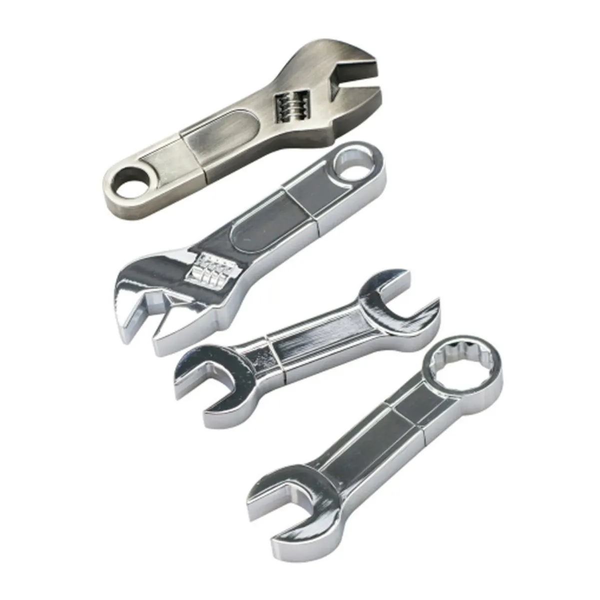 8 GB Metal Wrench Shaped USB Flash Drive Custom 4