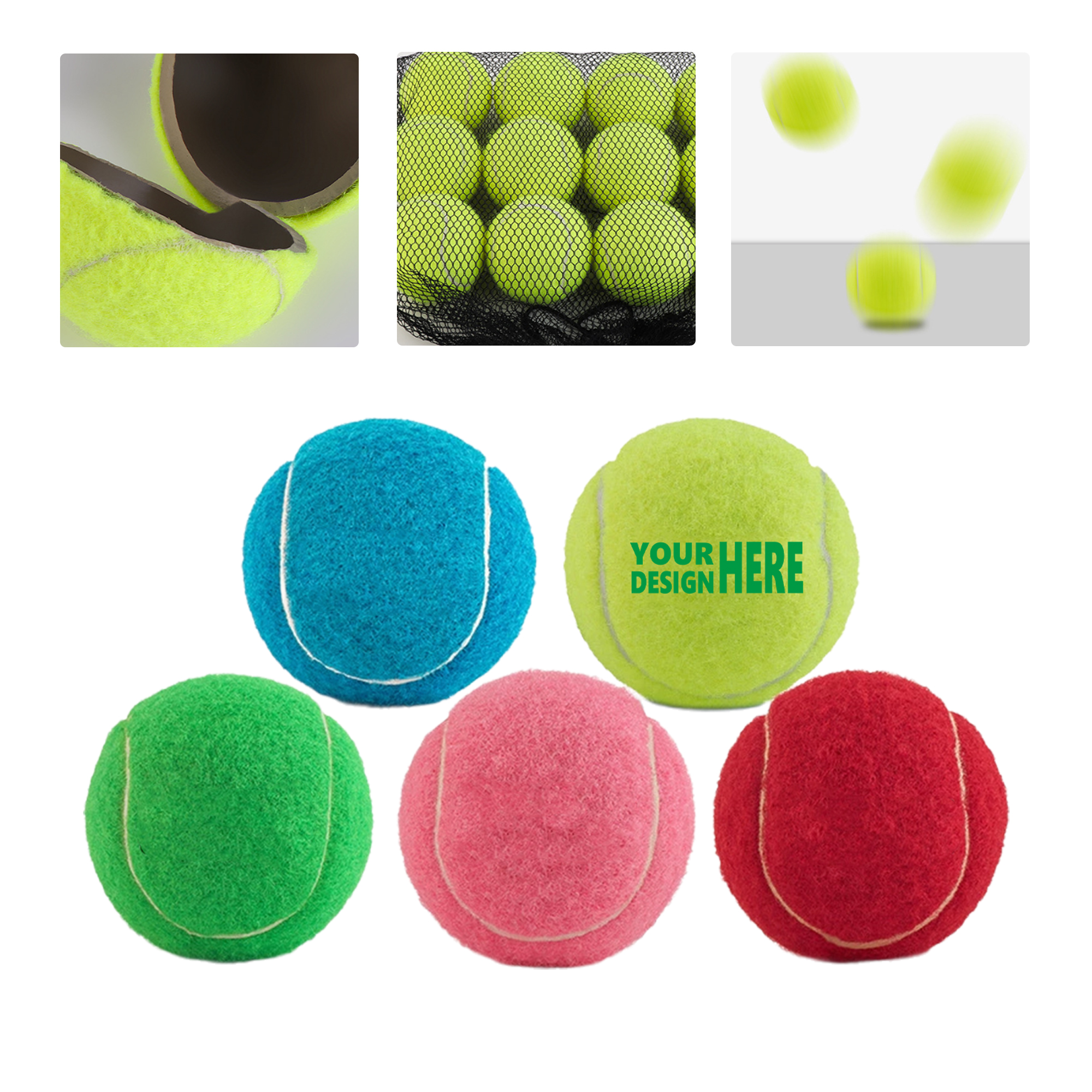 MOQ 50 Durable High Bounce Tennis Ball for Pet Dog Chewing and Training 2