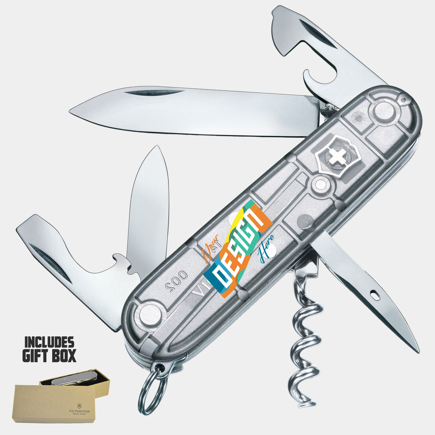 Victorinox® - Swiss Army Spartan Silver Tech Swiss Made Knife 4