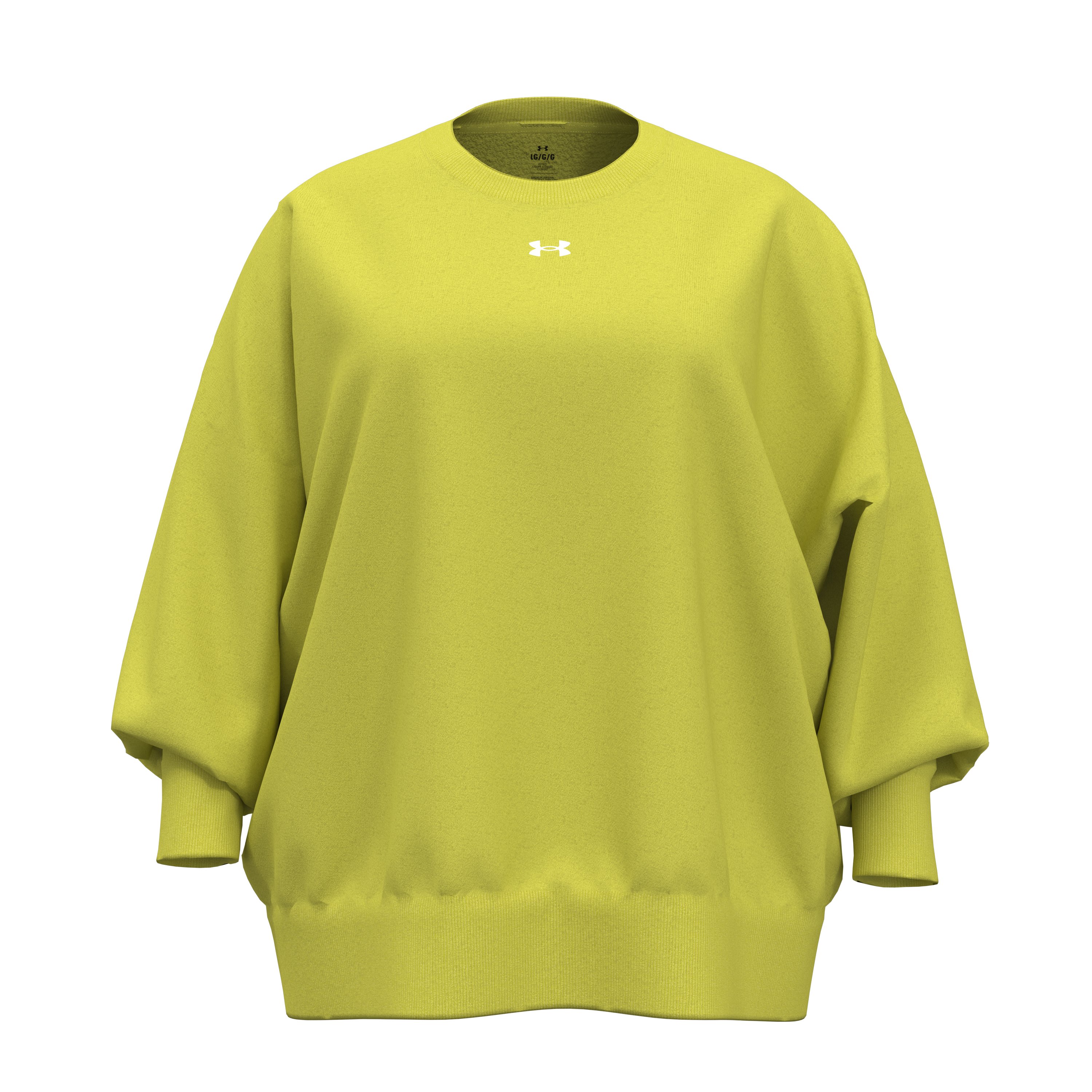 Women's UA Rival Fleece Oversized Crew  3