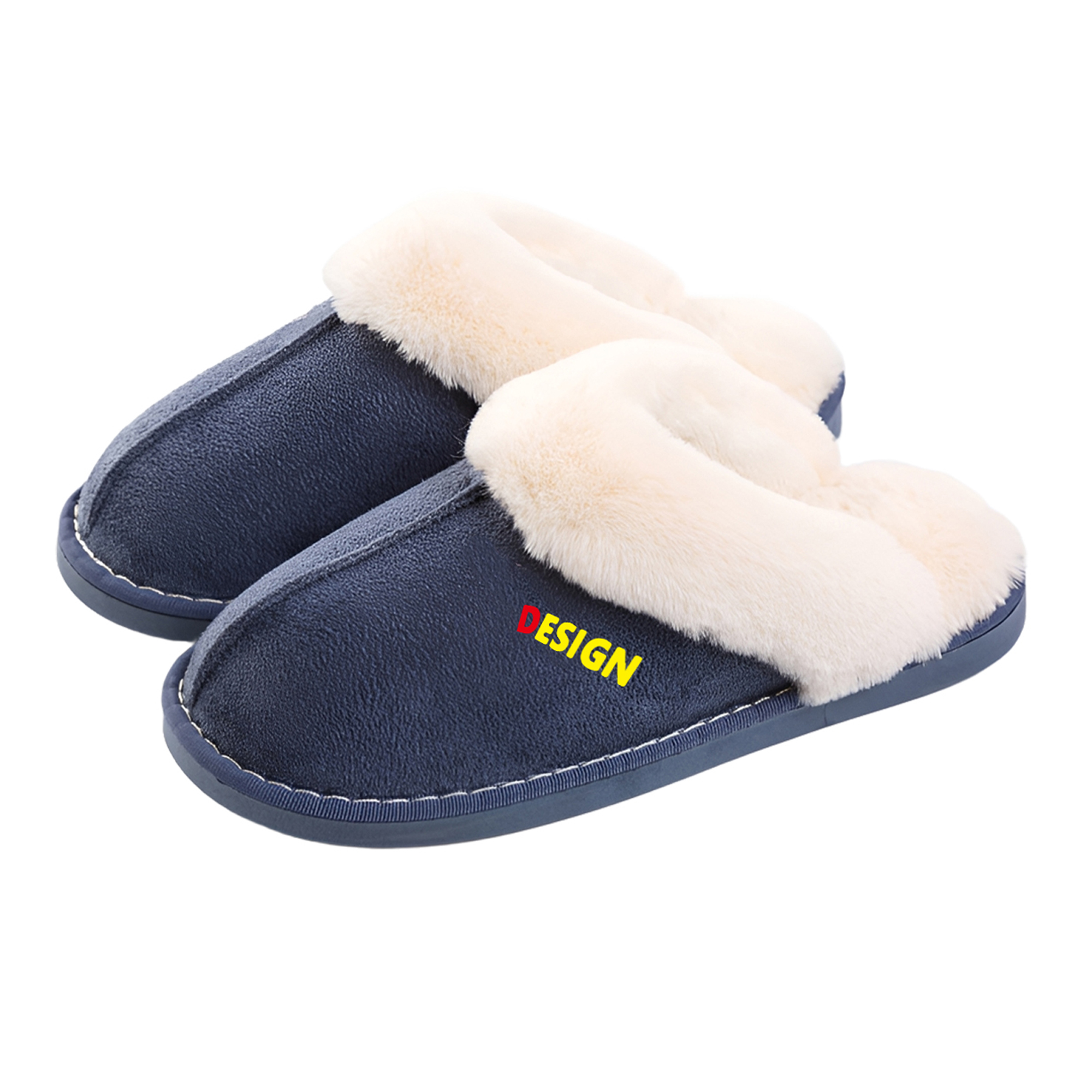 MOQ50 Custom Non Slip Warm Cotton Slippers For Comfort 1